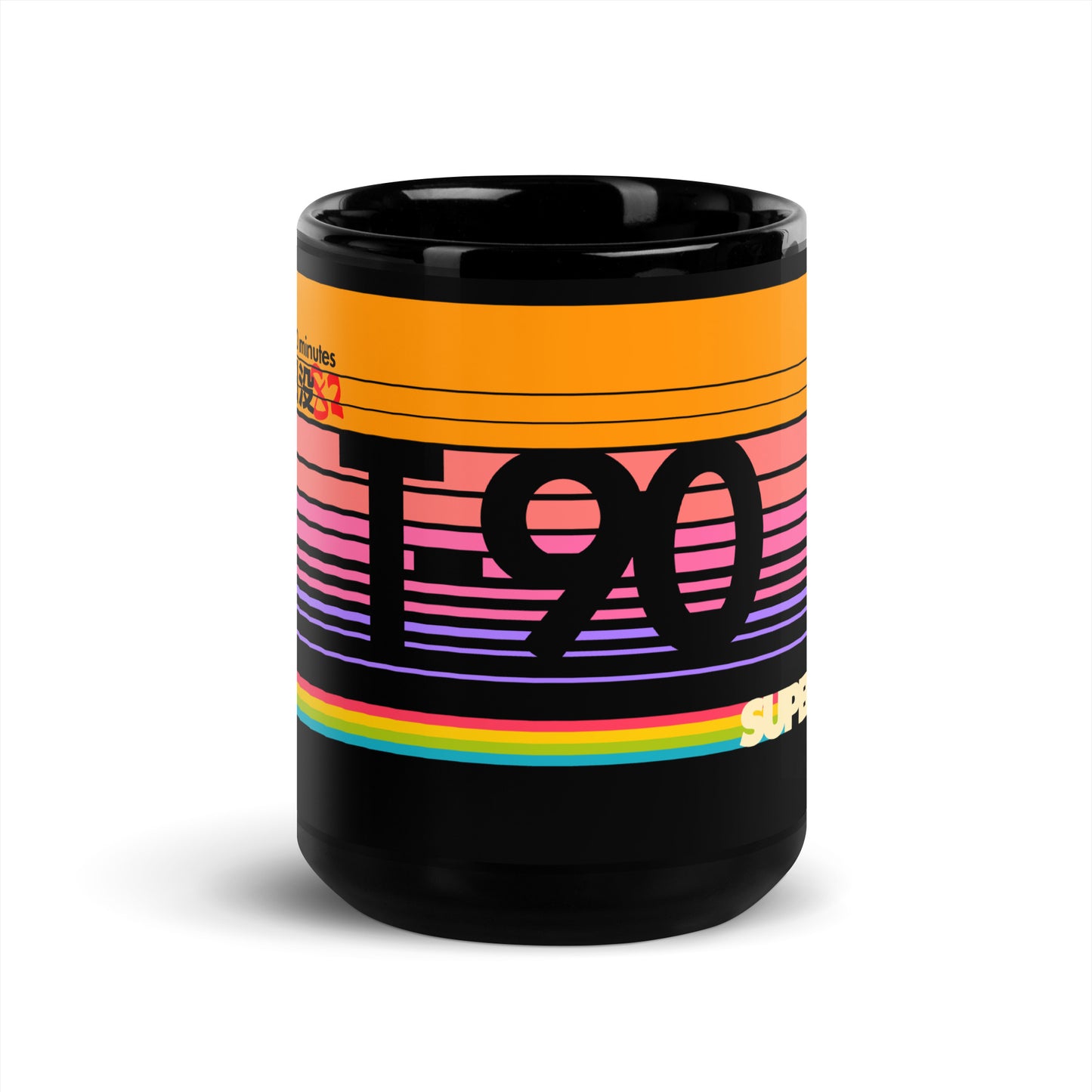 Nostalgia Sunset Black Glossy Mug