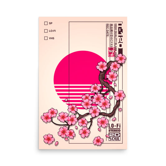 VHS Sakura Rewind Poster