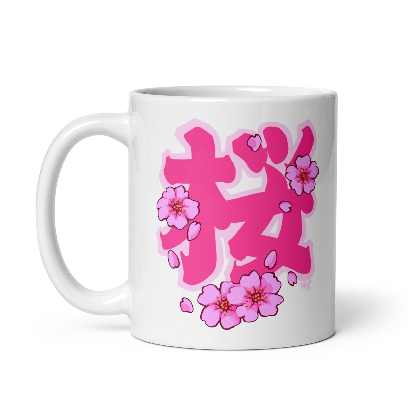 Edo Sakura White glossy mug