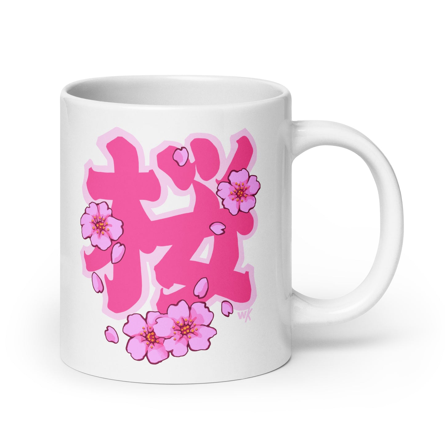 Edo Sakura White glossy mug